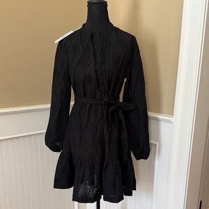 Hill House Black Long Sleeve Dress